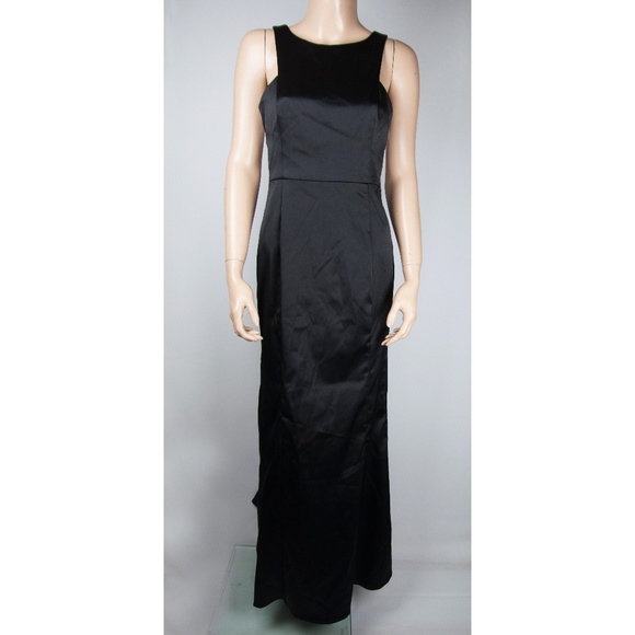Dress Maxi Full Gown Black White - Picture 1 of 3